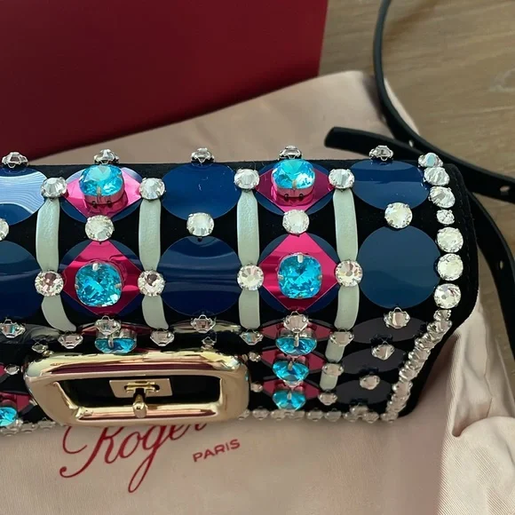NWT Roger Vivier Choc Disco Mini Bag - brand new, never used - $3500 retail! - Picture 6 of 16